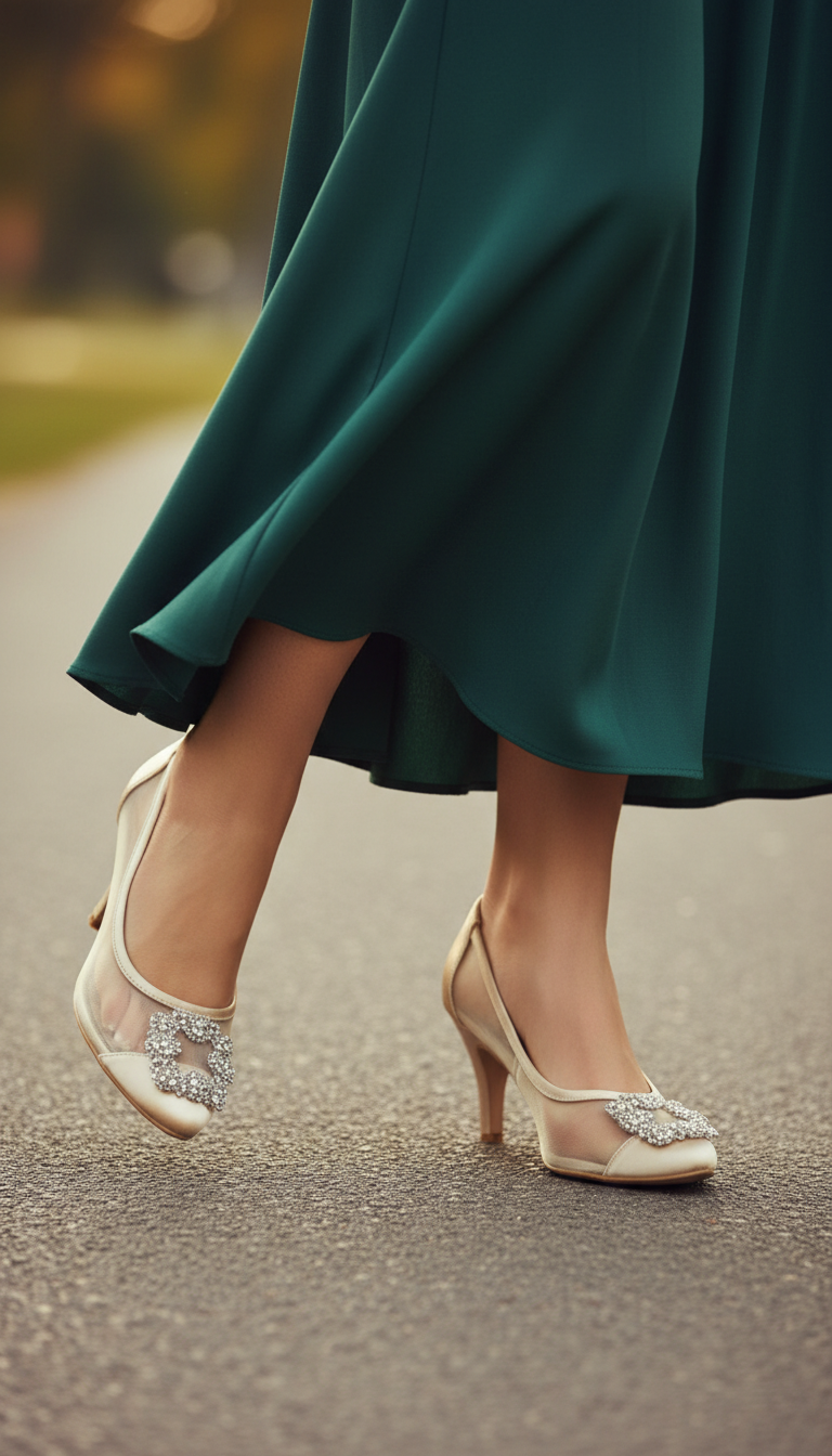 Buy Party Wear Court Shoes IP5024-Gold Online