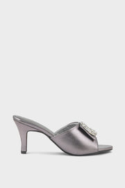 Best Party Wear Slip On IP0081 Pewter Stylish Shoes