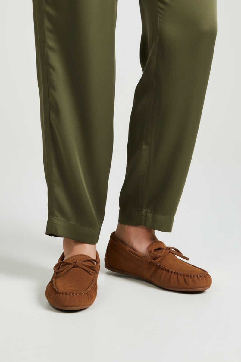  Comfort Moccasin IK7025 Camel Stylish Shoes