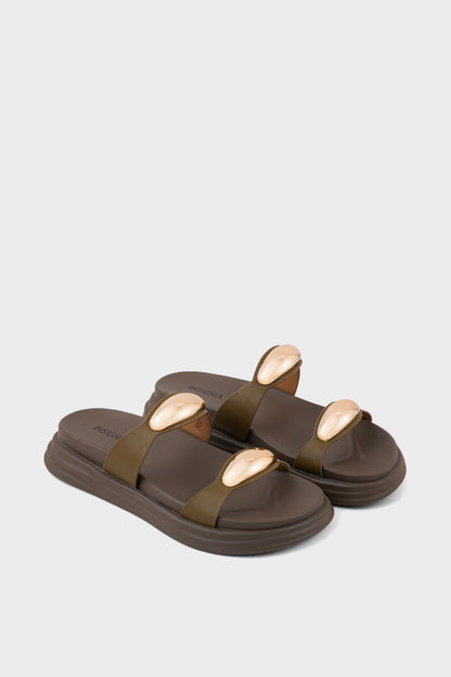 Comfort Slip On IK0121-Olive | Premium Women Shoes UAE