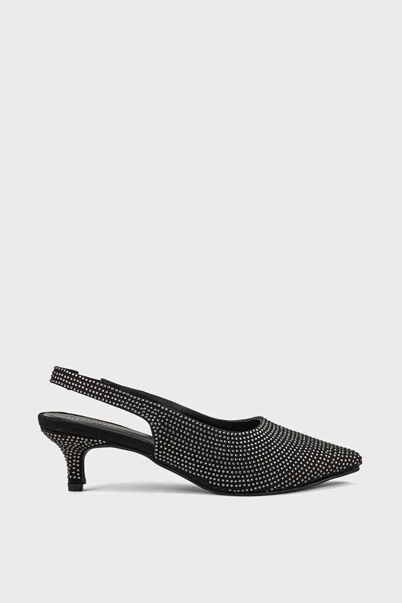 Comfortable  Party Wear Sling Back IP4030-Black 