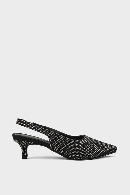 Comfortable  Party Wear Sling Back IP4030-Black 