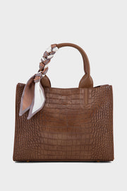 Dark Brown Tote Hand Bags BH0087