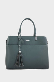 Dark Green Top Handle Hand Bags BH0107