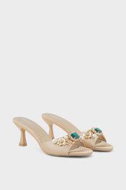 Formal Slip On IF0204-Gold | Premium Women Shoes UAE.