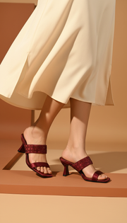 Formal Slip On IF0209-Maroon
