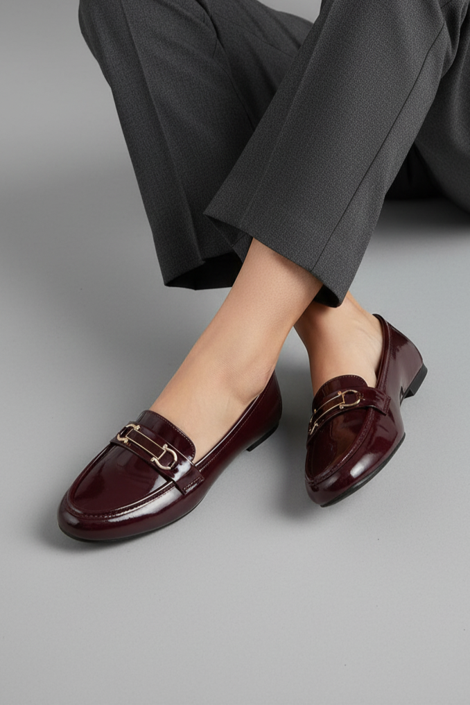 Formal Moccasin IK7033-Maroon