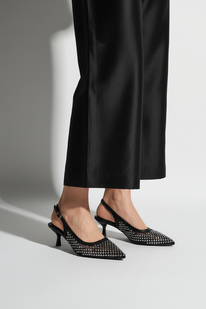 Party Wear Sling Back IP4020-Black
