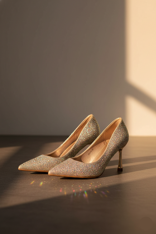 Party Wear-Court Shoes-IP5016-Champagne