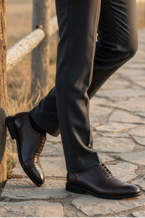 Men Formal Oxford MF8007-Brown