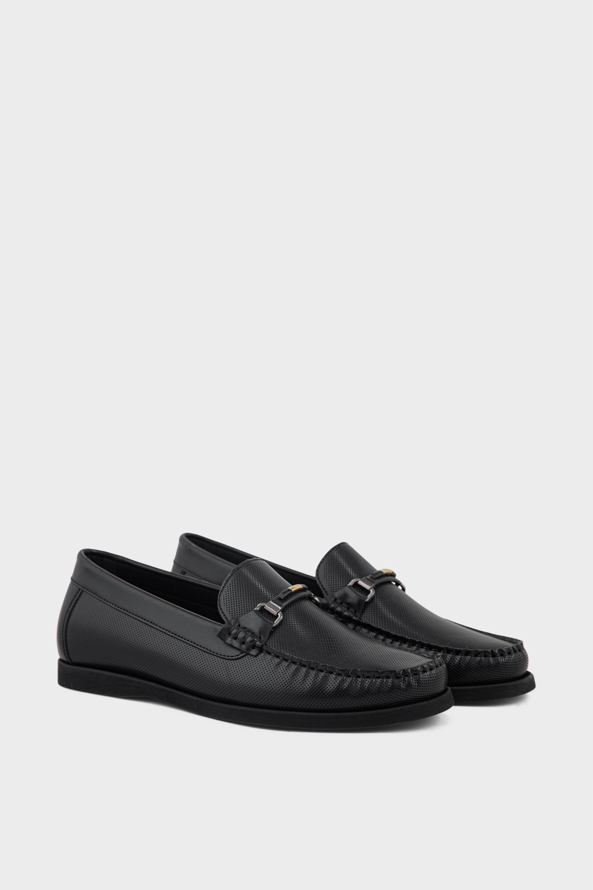Men Casual Driving Mocs MC4040-Black