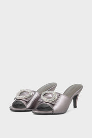 Best Party Wear Slip On IP0081 Pewter Stylish Shoes