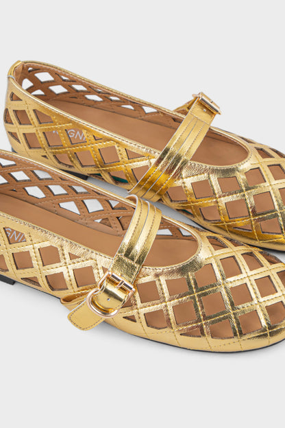 Order Casual Pumps IC6021-Gold | Premium Women Shoes UAE 