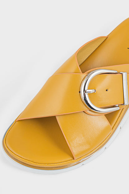 Order Comfort Slip On IK0120-Mustard | Premium Women Shoes UAE.