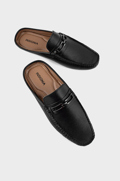 Buy Men Casual Back Open Moccs MC6504 Black Online