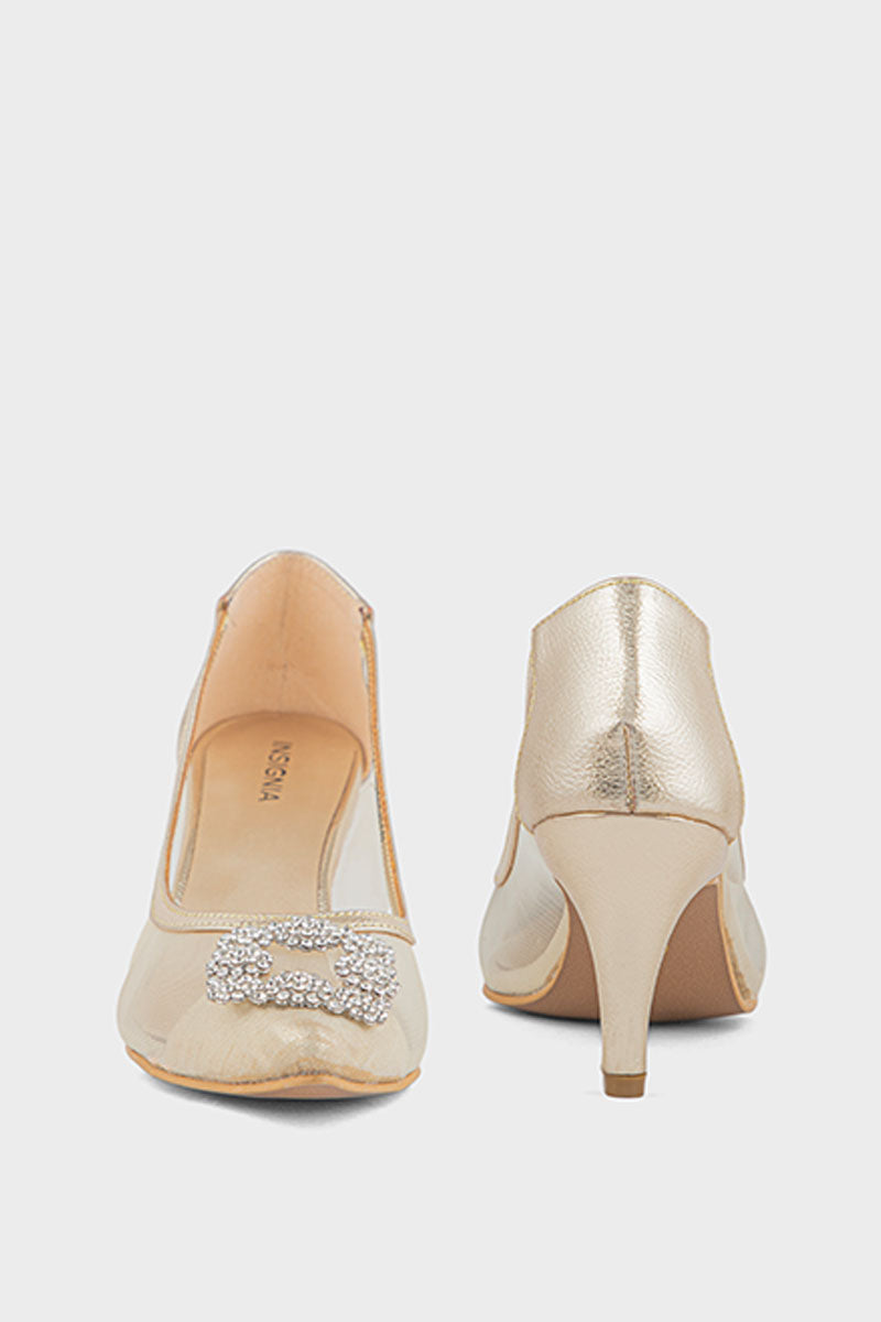 Order Party Wear Court Shoes IP5024-Gold Online