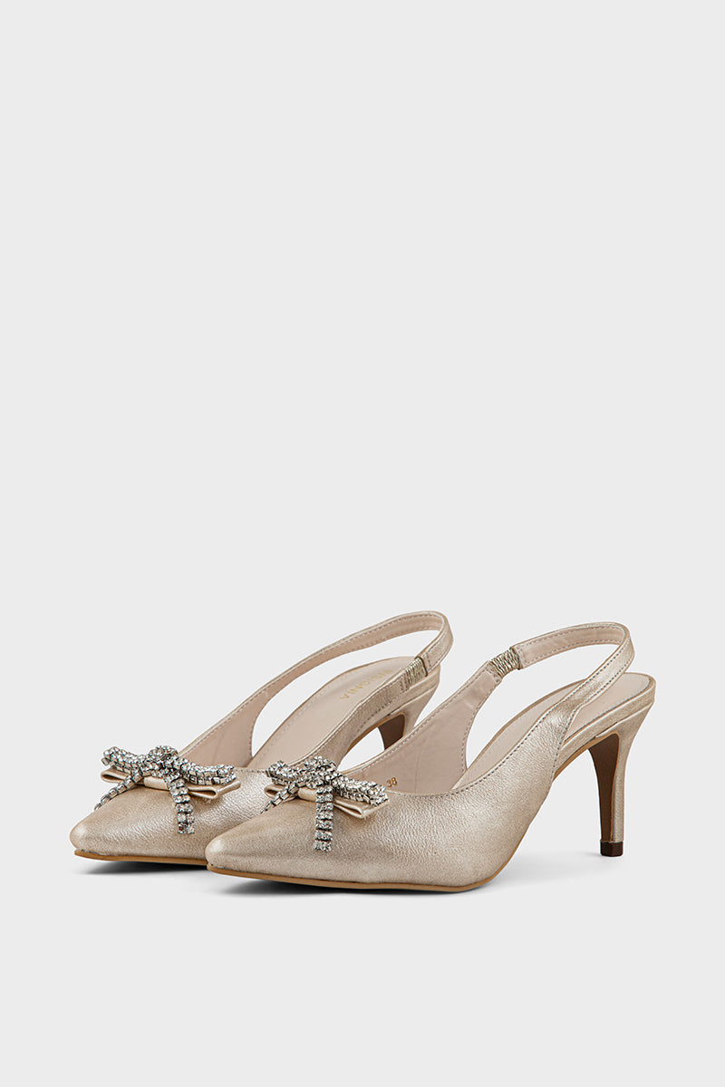 Buy Party Wear Sling Back IP4031-Gold Online