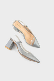 Party Wear Sling Back IP4032-Pewter