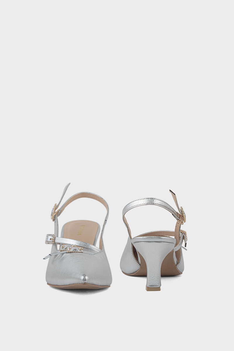 Buy Party Wear Sling Back IP4033-Silver Online
