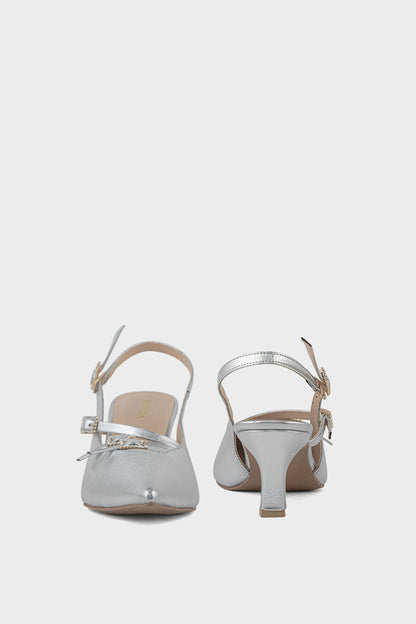 Buy Party Wear Sling Back IP4033-Silver Online