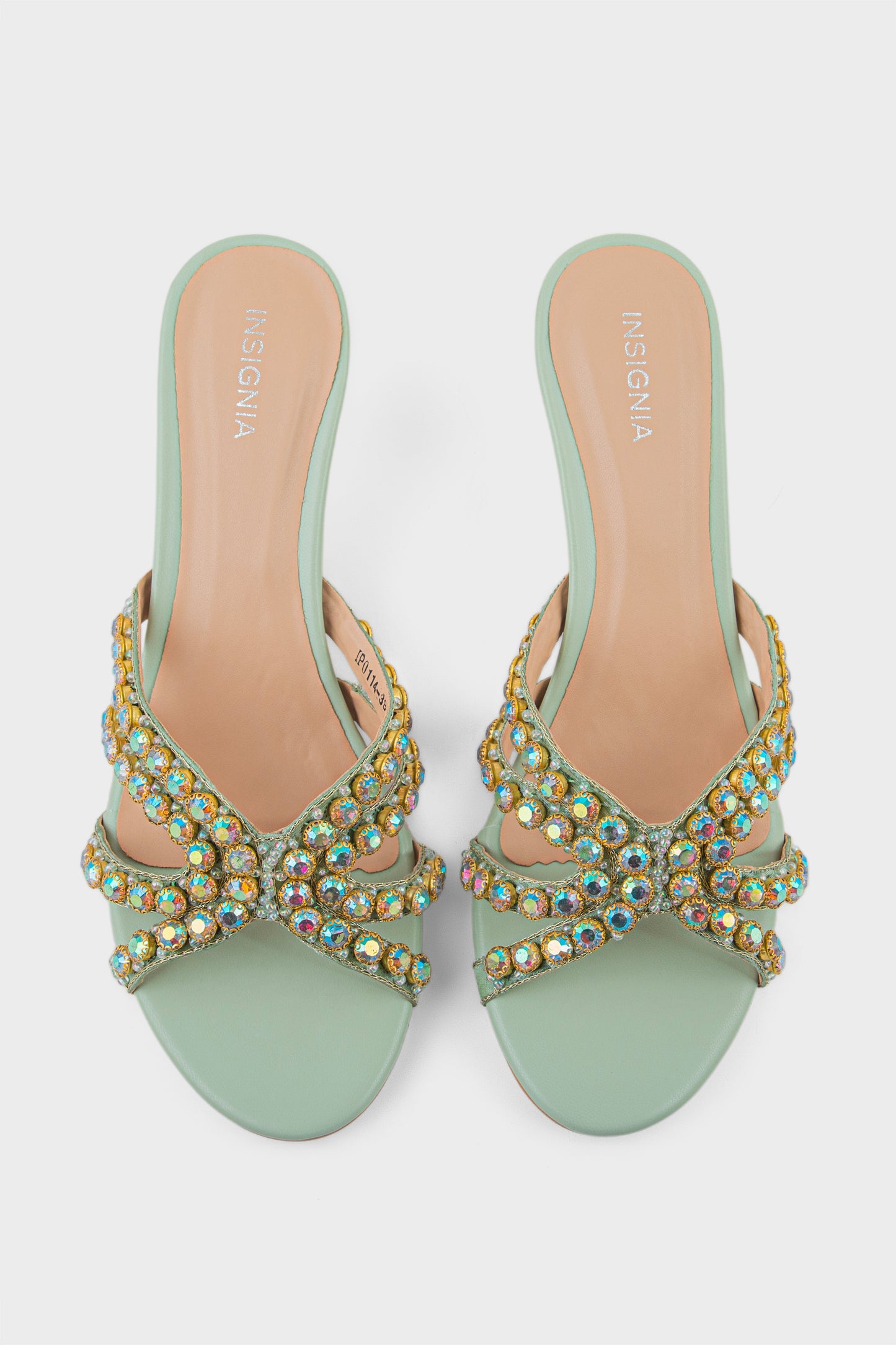 Party Wear Slip On IP0114-Mint