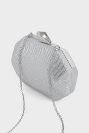 Party Wear Clutch BK4129-Silver