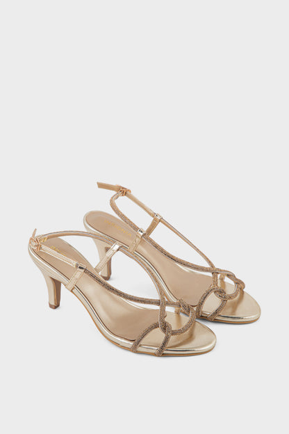 Party Wear Sandal IP2070-Gold