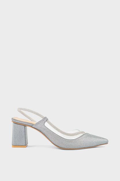 Party Wear Sling Back IP4032-Pewter