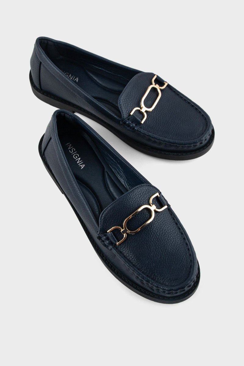 Buy Comfort Moccasin IK7028-Navy | Stylish Shoes Online