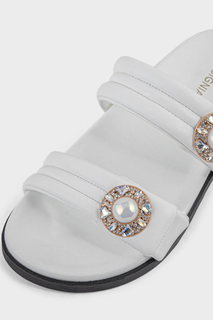 Shop Comfort Slip On IK0106-White | Premium Women Shoes UAE