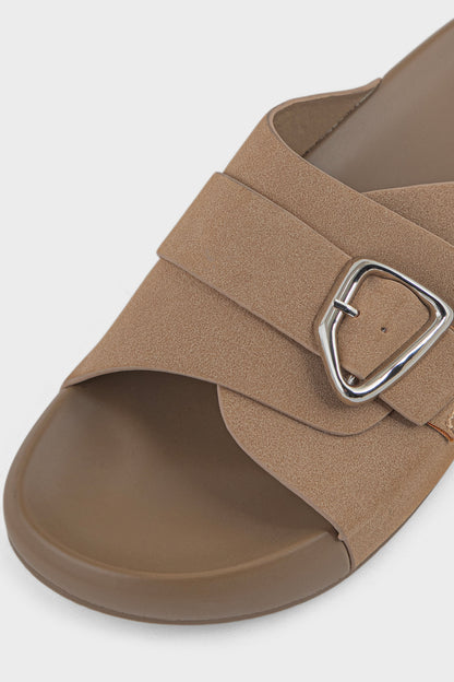 Shop Comfort Slip On IK0107-Beige | Premium Women Shoes UAE
