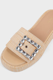Shop Comfort Slip On IK0116-Beige | Premium Women Shoes UAE