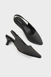 Comfortable  Party Wear Sling Back IP4030-Black 