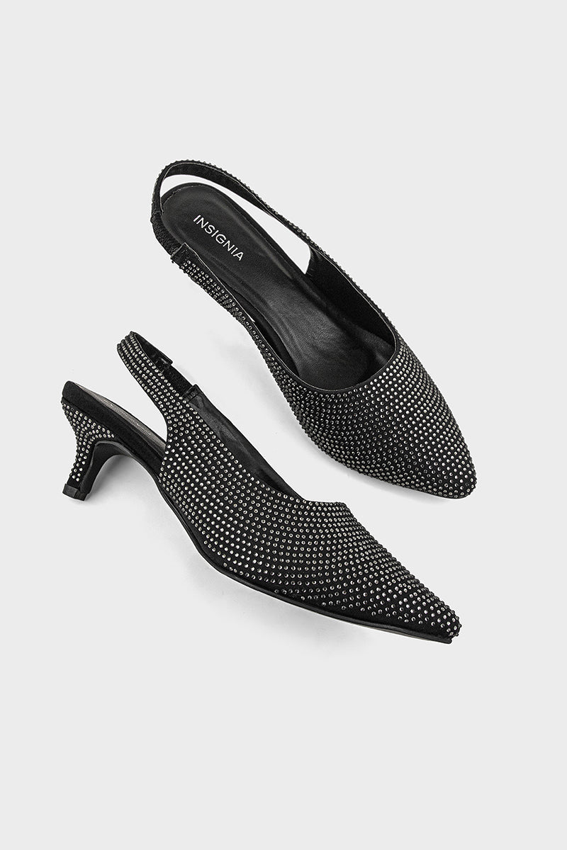 Comfortable  Party Wear Sling Back IP4030-Black 
