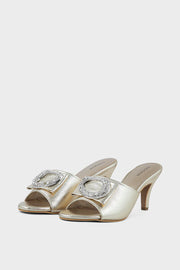 Shop Gold Party Wear Slip On IP0081 | Stylish Shoes
