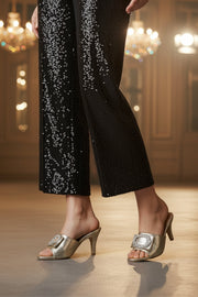Shop Gold Party Wear Slip On IP0081 | Stylish Shoes