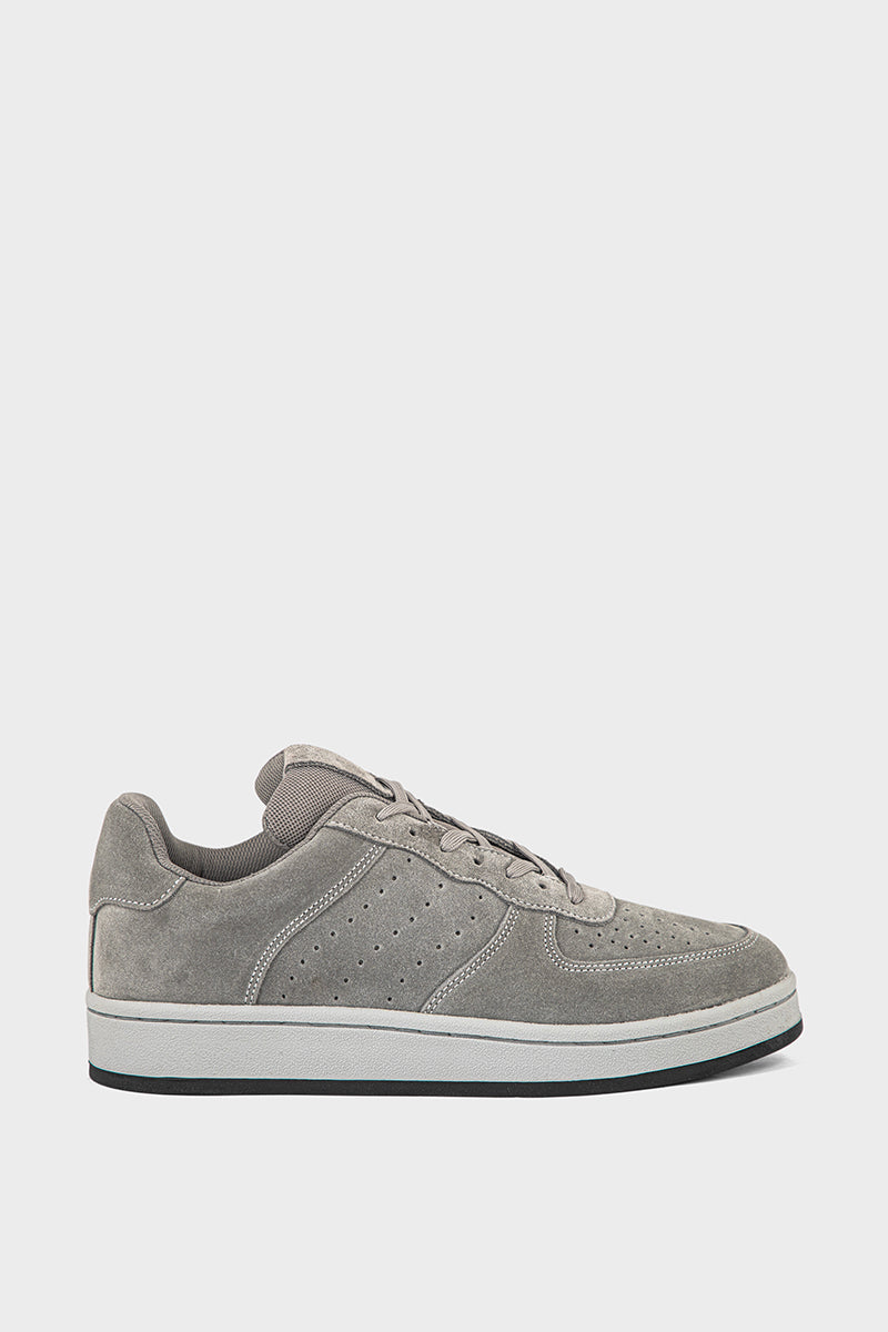 grey casual sneakers