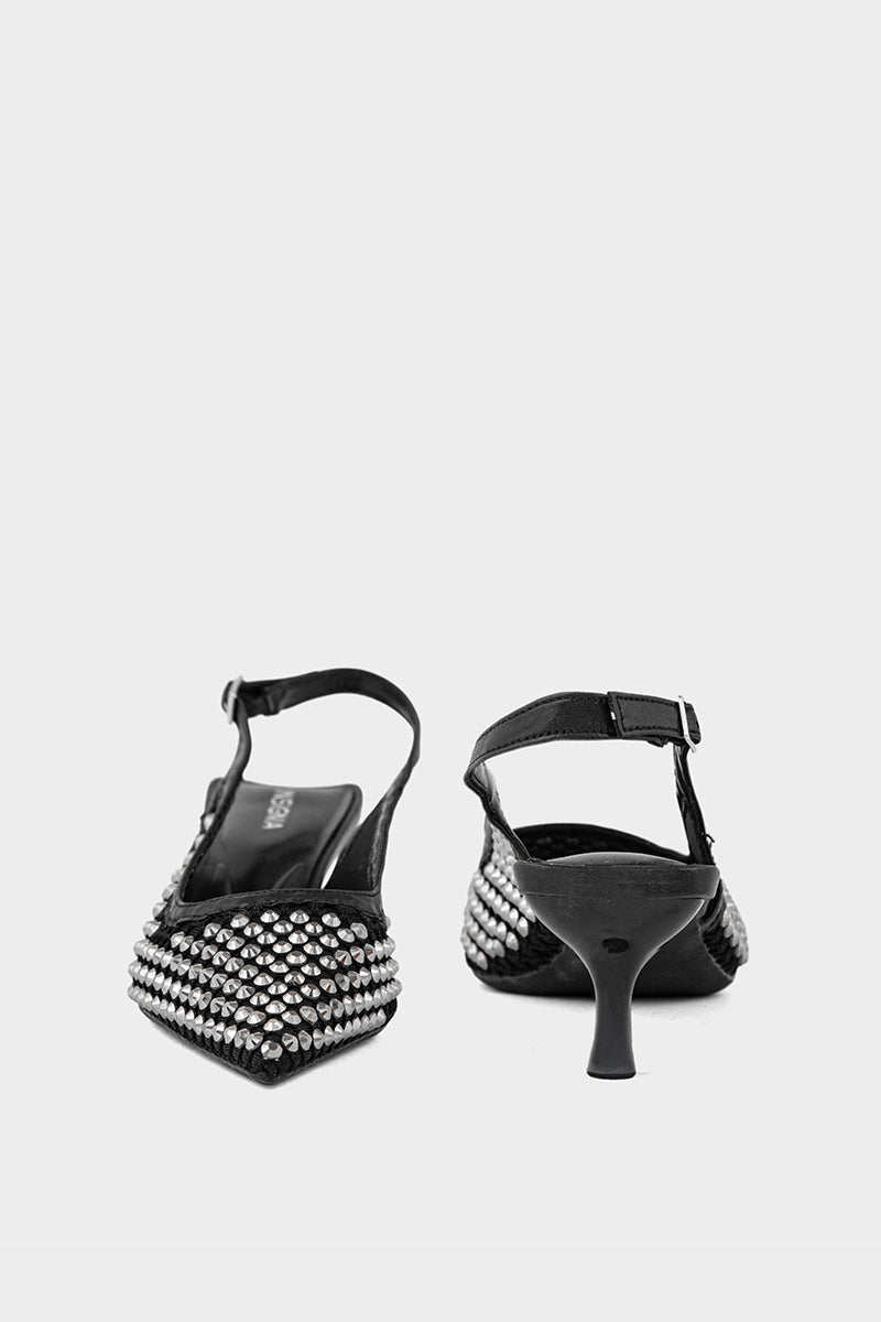 Party Wear Sling Back IP4020-Black