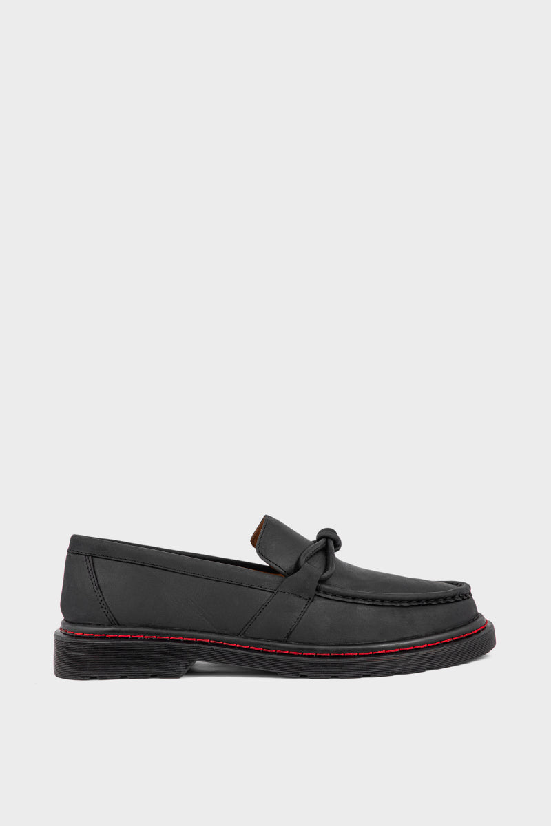 premium black loafers